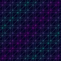 Neon laser lines pattern. Vector geometric seamless texture with delicate grid Royalty Free Stock Photo