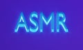 neon letters asmr, autonomous sensory meridian response