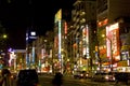 Neon light of akihabara Tokyo Japan night shops Royalty Free Stock Photo