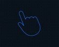 Click pointer icon. Hand cursor sign. Royalty Free Stock Photo