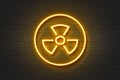 Neon light icon propeller