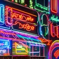 764 Neon Light Neon Signs: A futuristic and dynamic background featuring neon light neon signs in electrifying and vibrant color