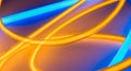 Neon tube lights, lighting circle shape neons Royalty Free Stock Photo