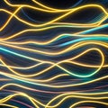 564 Neon Light Waves: A futuristic and dynamic background featuring neon light waves in electrifying and vibrant colors that cre