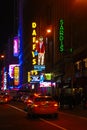 Neon Lights of Manhattan, NYC Royalty Free Stock Photo