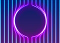 Neon lines background with glowing 80s new retro vapor wave style Royalty Free Stock Photo