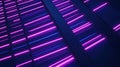 Neon lines, deep purple and blue, angled,  panels Royalty Free Stock Photo
