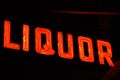 Neon Liquor Sign Royalty Free Stock Photo