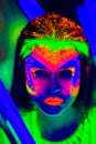 Neon Make Up Royalty Free Stock Photo