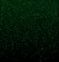 Neon Matrix Rain The Gradient Convergence of Binary Entropy Royalty Free Stock Photo