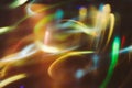 Neon multicolor glowing lines defocused gleam Royalty Free Stock Photo