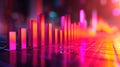 Neon Music Equalizer Royalty Free Stock Photo