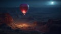 Neon Nights: A Cinematic Balloon Ride Across Mars in Hyper-Detail