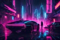 Neon Noir Cityscape