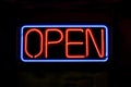 Neon OPEN Sign Royalty Free Stock Photo