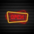 Neon open sign