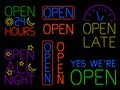 Neon Open Signs