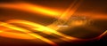 Neon orange elegant smooth wave lines digital abstract background