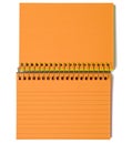 Neon Orange Spiral-Bound Note Cards