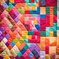 Neon Patchwork Quilt Pattern