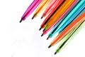 Neon pens of various colours Royalty Free Stock Photo