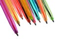 Neon pens of various colours Royalty Free Stock Photo