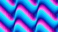 Neon pink and blue wave-shaped geometric pattern, seamless texture Royalty Free Stock Photo