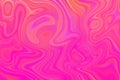 Neon pink and orange psychedelic oil spill background