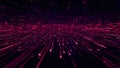 Neon Pink Particle Stream with Motion Blur Effect Royalty Free Stock Photo