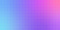 Neon pixel gradient bg. Blue, pink and purple gradient background. Abstract digital pattern with square elements grid Royalty Free Stock Photo