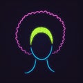 Neon profile picture faceless avatar