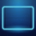 Neon quadrant frame. Vector illustration