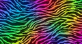 Neon rainbow zebra stripe abstract texture background Royalty Free Stock Photo