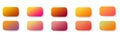 Rectangular gradient set modern warm bright color