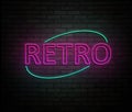 Neon retro concept.