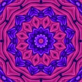 Neon retro mandala