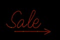 Neon sale sign