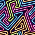 Neon seamless pattern