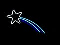 Neon Shooting Star Royalty Free Stock Photo