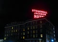 The Stonewall Jackson Hotel at Night