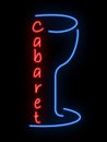 Neon sign - cabaret Royalty Free Stock Photo