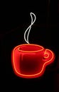 Neon sign coffee cup