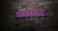 Neon sign displaying the word \