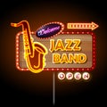 Neon sign Jazz band