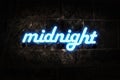 Neon Sign Midnight