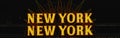 Neon sign that says New York New York