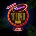 Neon sign. Tiki bar