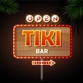 Neon sign. Tiki bar