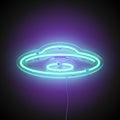 Ufo neon signboard Royalty Free Stock Photo