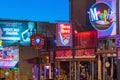 Neon signs on Beale street Royalty Free Stock Photo